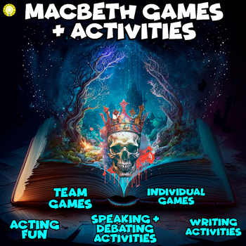Preview of MACBETH GAMES, ACTIVITIES and BRAIN BREAKS - 65 Macbeth Fun Activities!