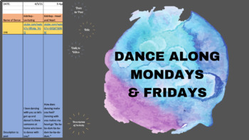 Preview of 70+ Movement Breaks: Daily Dance Activities for In Person, Sync, or Async Work!