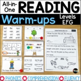 Guided Reading Levels EFG | Distance Learning