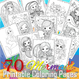 70 Pretty mermaids coloring pages - Printable Mermaid Colo