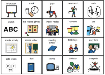 EDITABLE 70 Small Visual Schedule/First/Then Cards/Pictos (ASD, SPED)