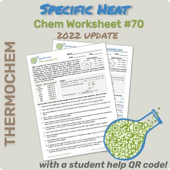 Preview of 70-Specific Heat Worksheet