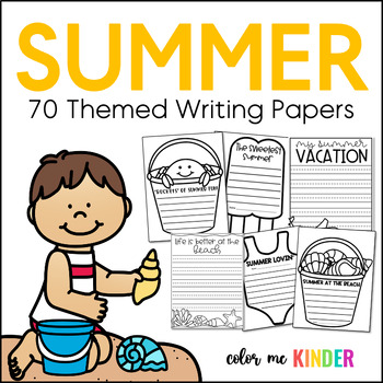 Preview of 70 Themed Summer Writing Papers