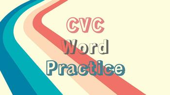Preview of 70's Style CVC Word Practice Slides PREVIEW SAMPLE