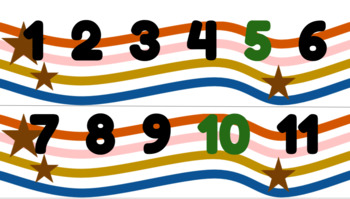 Preview of 70's Style Number Line