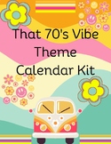 70's Vibe Groovy Disco Calendar Set