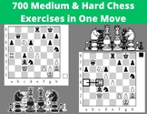 700 Medium & Hard Chess Exercises in One Move - Printable 