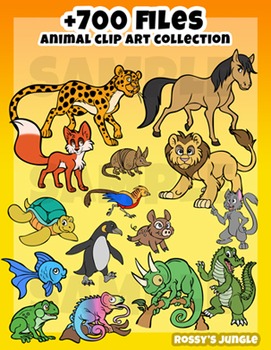 Preview of 700 files Animal Clip art collection ULTRA bundle