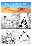 74 Coloring Page For Kids Drawing Animals