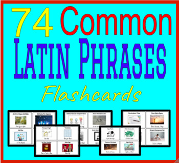 Preview of 74 Common Latin Phrases: Flashcards