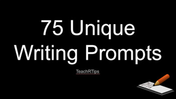 Preview of 75 Creative Writing Prompts