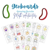 75+ Geoboard Guidance Cards Math GROWING BUNDLE | COMPLETE