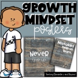 75 Wooden Growth Mindset Posters