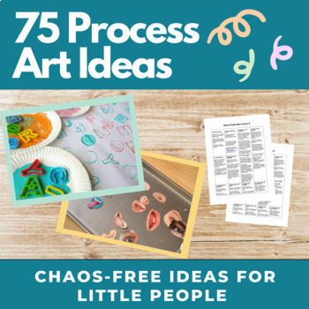 Preview of 75 Preschool and Kindergarten Process Art Center Ideas