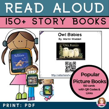 Preview of Read Aloud Picture Books 150 Story Time Read Aloud for kids QR Codes & Weblinks