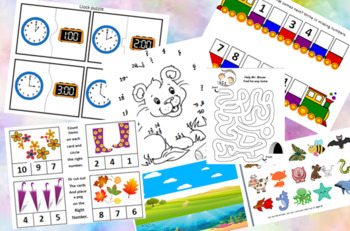 Preview of 75+ pages. 2+ year old LEARNING WORKBOOK. PDF learning worksheets Printable