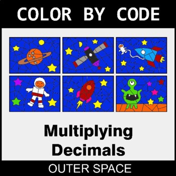 Multiplying Decimals - Coloring Worksheets | Color by Code