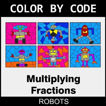 Multiplying Fractions - Coloring Worksheets | Color by Code