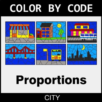 Ratios & Proportions - Coloring Worksheets | Color by Code
