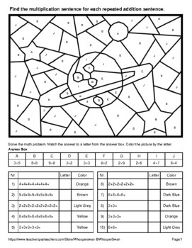 Math Coloring Worksheets