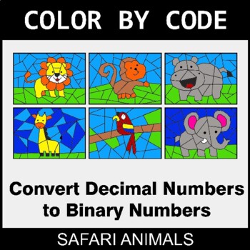 Binary Numbers - Coloring Worksheets | Color by Code