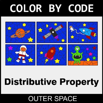 Distributive Property - Coloring Worksheets | Color by Code