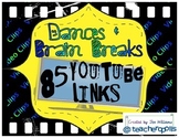 85 Dances & Brain Breaks - YouTube Video Links for Video C