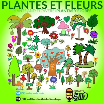Preview of Plants and Flowers - Plantes et fleurs - Plantas y flores
