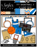 777 Basketball Clipart Bundle 2
