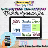 78 Google Keep Headers for Teacher Organization 