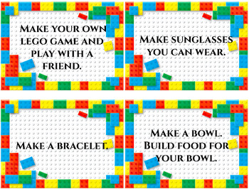Preview of 78 Lego Task Cards for STEM Activities or Classroom Fun