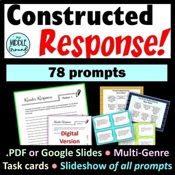Preview of ECR & SCR Constructed Response Prompts - STAAR - Test Prep - Multi Genre
