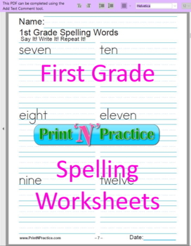 79 first grade spelling worksheets pdf paperless or printable interactive free