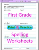 79 First Grade Spelling Worksheets PDF: Paperless Or Print