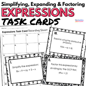 Simplifying Expanding and Factoring Expressions