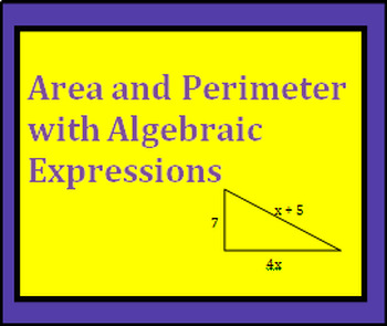 Preview of 7.EE.1 Using Algebraic Expressions with Area and Perimeter