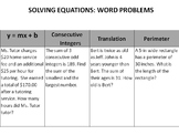 7.EE.4a Solving Equations Word Problems