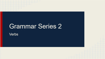 Preview of 7th-10th Grammar Series 2: Verbs