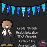7th-8th Grade Health Education TEKS Checklist