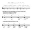 7th Chord Construction Info Sheet + Worksheet