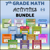 7th GRADE Math Activities Growing Bundle