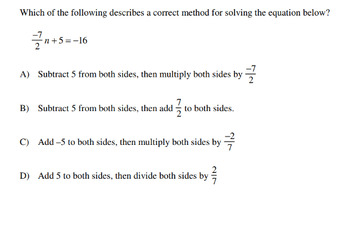 Preview of 7th GRD Google Form #14 Algebraic Expression and Equations Cumulative Review