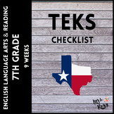 ELAR TEKS Checklist 7th Grade (9 Weeks Checks)