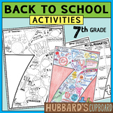 7th Grade All About Me - Back to School Activities - First