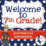 7th Grade Back to School Activities and Icebreakers