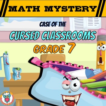 Preview of 7th Grade Back to School Math Mystery Activity - CSI Math Review Game