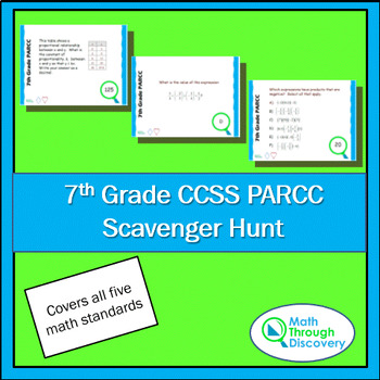 Preview of 7th Grade CCSS PARCC Scavenger Hunt