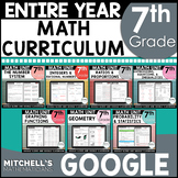 7th Grade Math Curriculum Common Core Aligned Using Google BUNDLE