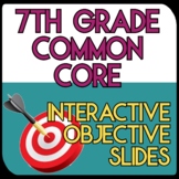 7th Grade Language Arts Common Core Objective Slides for E