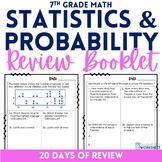 Statistics and Probability Review Booklet for 7th Grade Math